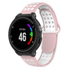 Double Colour Silicone Sport Wrist Strap for Garmin Forerunner 220 / Approach S5 / S20 (Pink + White)