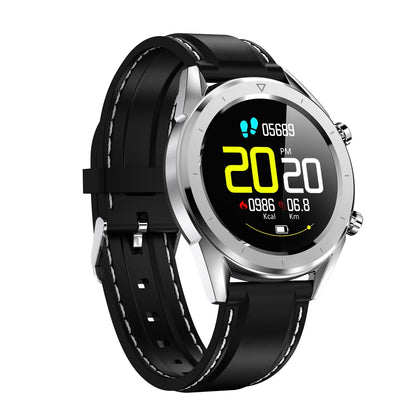 DT28 1.54inch IP68 Waterproof Silicone Strap Smartwatch Bluetooth 4.2, Support Incoming Call Reminder / Blood Pressure Monitoring