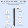 10Moons T503 Drawing Tablet Can Be Connected to mobile Phone Tablet with 8192 Passive Pen(White)