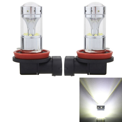 2 PCS H8/H11 60W 1200 LM 6000K Car Fog Lights with 12 CREE XB-D LED Lamps, DC 12V (White Light)