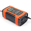 12V 6A Intelligent Universal Battery Charger for Car Motorcycle, Length: 55cm, UK Plug(Red)