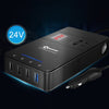 XPower T1B 310W DC 24V to AC 220V Car Multi-functional Digital Display Power Inverter 4 USB Ports 8.0A Charger Adapter + Negative