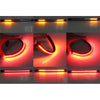 5W 12V 300LM Red+Yellow Light 32 LED Brake lights For Motorcycle, Cable Length:50cm