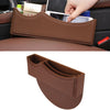 Car Seat Crevice Storage Box with Interval Auto Gap Pocket Stowing Tidying for Phone Pad Card Coin Case Accessories(Brown)