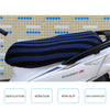 Waterproof Motorcycle Sun Protection Heat Insulation Seat Cover Prevent Bask In Seat Scooter Cushion Protect, Size: M, Length: 60-70cm; Width: 40-45cm(Black Blue)