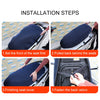 Waterproof Motorcycle Sun Protection Heat Insulation Seat Cover Prevent Bask In Seat Scooter Cushion Protect, Size: M, Length: 60-70cm; Width: 40-45cm(Black Blue)