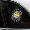 Creative 3D Deco Funny Smile Face Car Window Crack Decal Sticker