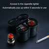 Portable Motorcycle Aluminum Alloy Dual USB Charger Cigarette Lighter (Red)