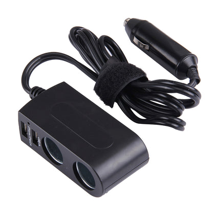 2 x Sockets Car Cigarette Lighter Car Charger with 3.1A Dual USB Ports