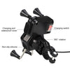 12-45V Portable Motorcycle X-type Automatic Locking USB Charger Mobile Phone Holder
