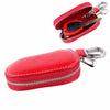 Universal Leather Crocodile Texture Waist Hanging Zipper Wallets Key Holder Bag (No Include Key)(Red)