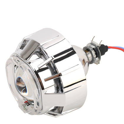 IPHCAR G262S 2 PCS H1 2.5 inch 12V Double Light Bi-Xenon Projector Lens Headlight with Light Bulb for Left Driving (Blue Light)