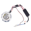 Motorcycle DC 12V-85V 30W 1200LM LED Headlight Lamp with Blue Red Angle Eye Lamp and Red Devil Eye Lamp