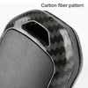 Carbon Fiber Texture Car Key Protective Cover for Honda English 4-button Electric Door (Black)