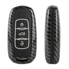 Carbon Fiber Texture Car Key Protective Cover for Geely Emgrand (Black)