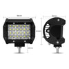 4 inch 18W 1800LM 4 Row LED Strip Light Working Refit Off-road Vehicle Lamp Roof Strip Light