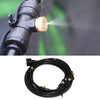 Outdoor Lawn Garden PE Hose Mist Watering Line Misting Cooling System with 21 x Mist Nozzles, Length: 15m (Black)