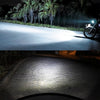 Motorcycle Headlights 750LM 6000K White H6M/P15D 40W 8-LED Bulbs, DC 12-24V
