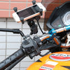 Universal 12V Motorcycle USB Phone Charger with Holder, Suitable for 3.5-6.5 inch Smartphones