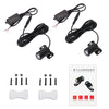 2 PCS DC 8-36V 3W Motorcycle LED Projection Lamp Light, Cable Length: 2.4m(Red Light)