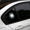 Creative 3D Deco Sport Golf Balls Car Window Crack Decal Sticker(Yellow)