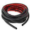Big D-shaped Car Noise Reduction Sealing Strip with Sticker, Length: 5m