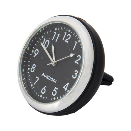 Car Outlet Clock Car Luminous Material Car Clock Car Electronic Watch Car Air Conditioning Outlet Perfume Ornaments with Balm(Blac