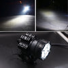 DC 9V-48V 5500LM 6000K 45W IP67 9 LED Lamp Beads Motorcycle Aluminum Alloy LED Headlight Lamps, Constantly Bright