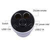Double Car Cigarette Lighter + 3.1A Dual USB Port Quick Charge Cup Shaped Bluetooth Car Charger for 12-24V Cars & Pickups & SUV &