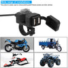 Motorcycle Waterproof 3.1A Dual USB Fast Charger Adapter with Switch