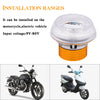 Motorcycle 30W DC 12V-85V IP66 Round Jellyfish Breathable Lamp Double Aperture LED Headlight(Pink Light)