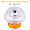 Motorcycle 30W DC 12V-85V IP66 Round Jellyfish Breathable Lamp Double Aperture LED Headlight(Green Light)