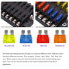 Independent Positive and Negative 1 in 12 Out 12 Way Circuit Blade Fuse Box Fuse Holder Kits with LED Warning Indicator for Auto Car Truck Boat