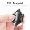 Electroplating TPU Single-shell Car Key Case with Key Ring for MASERATI Levante / Ghibli (Black)