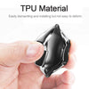 Electroplating TPU Single-shell Car Key Case with Key Ring for HYUNDAI (Black)
