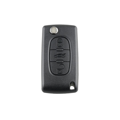 For PEUGEOT Car Keys Replacement 3 Buttons Car Key Case with Grooved, without Holder