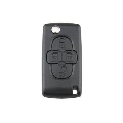 For CITROEN C8 / PEUGEOT 1007 Car Keys Replacement 4 Buttons Car Key Case with Grooved, without Holder