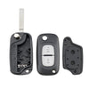 For RENAULT Clio / Megane / Kangoo / Modus Car Keys Replacement 2 Buttons Car Key Case with Foldable Key Blade