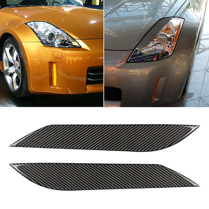 Car Carbon Fiber Light Eyebrow for 2003-2009 Nissan 350Z All Models