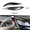 Carbon Fiber Car Mould Pressing Lamp Eyebrow Decorative Sticker for Mercedes-Benz C Class W204 2008-2011