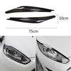 Carbon Fiber Car Mould Pressing Lamp Eyebrow Decorative Sticker for Ford Fiesta 2013-2016