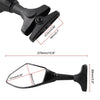 Motorcycle Modified Rear View Mirror Set with Light for Kawasaki