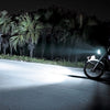 H4 DC12-80V / 10W / 6000K / 3000K / 800LM Bicolor Motorcycle Headlights with Projector Lens