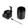 Universal Racing Aluminum Alloy Oil Catch Can Oil Tank Breather Tank, Capacity: 300ML (Black)