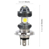 H4 DC9-18V / 4.7W (H)2.2W(L) / 6000K / 500LM Motorcycle LED Headlight with COB Lamp Beads