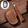 Hallmo Car Cowhide Leather Key Protective Cover Key Case for Hyundai IX35 B Style (Brown)