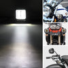 3 inch 13W 1000LM 6000K DC 10-80V IP68 Motorcycles Square Shape LED Spotlight Angel Eye Work Lights