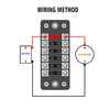 ZH-979A1 FB1903 1 In 1 Out 6 Ways No Distinction Positive Negative Fuse Box with 12 Fuses for Auto Car Truck Boat