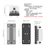 ZH-979A1 FB1903 1 In 1 Out 6 Ways No Distinction Positive Negative Fuse Box with 12 Fuses for Auto Car Truck Boat