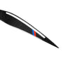 1 Pair Three Color Carbon Fiber Car Lamp Eyebrow Decorative Sticker for BMW E90 / 318i / 320i / 325i 2009-2012
